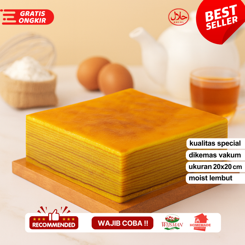 

LAPIS LEGIT ORIGINAL SPECIAL WIJSMAN 20x20 cm kue food cemilan enak