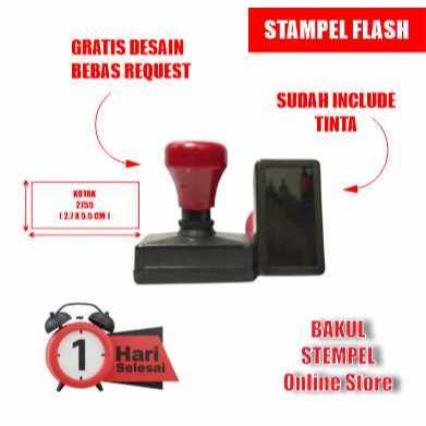 

Cetak Stempel Flash Otomatis Kotak 2.7 x 5.5 cm