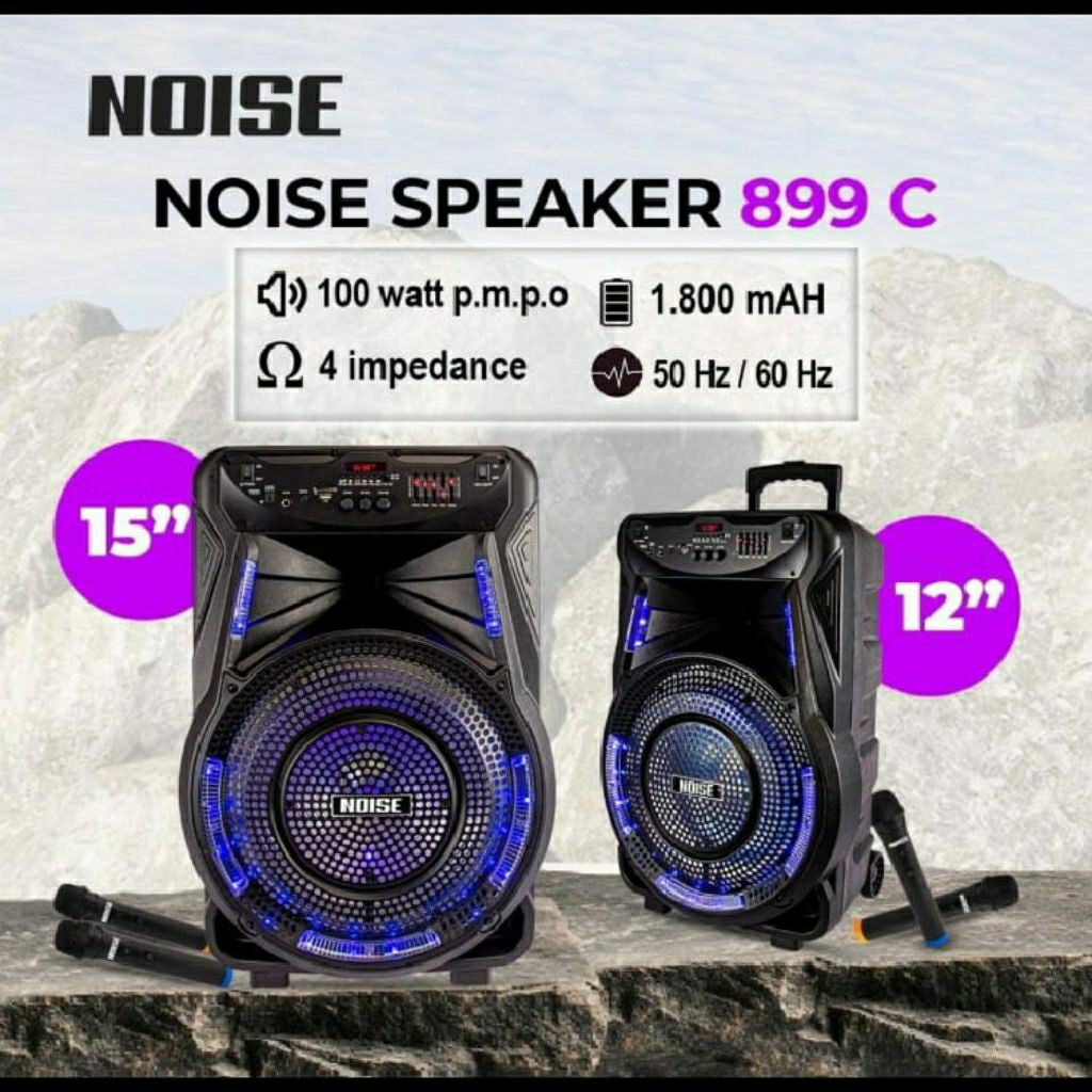 Speaker Portable Wireless Noise 899C Ekonomis Original 15 Inch 899 C Usb Bluetooth Noise899 ( Bayar 