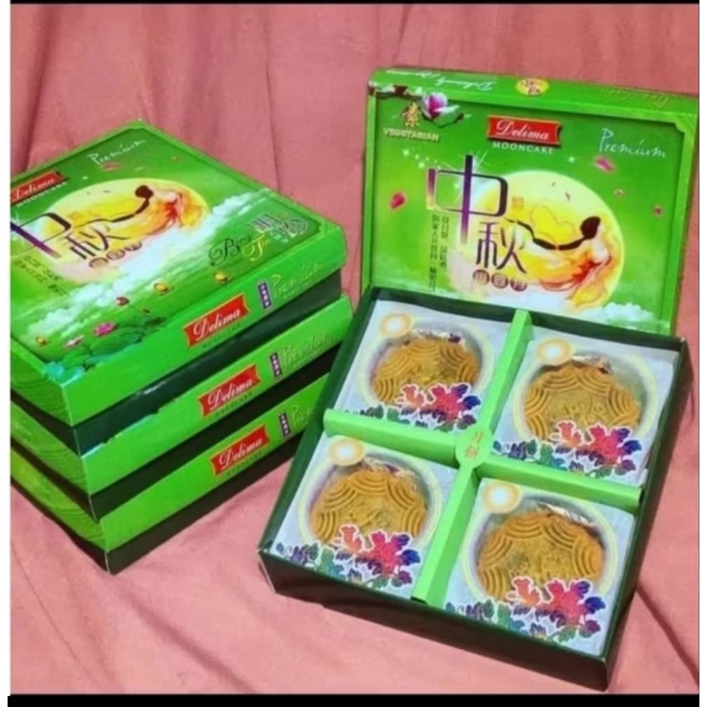 

Kue Bulan mooncake Delima asli Medan-Mini & premium berbagai rasa (halal