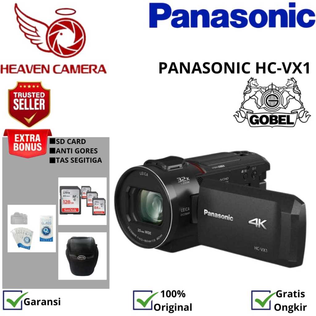 Panasonic HC-VX1 4K HD Camcorder Panasonic HCVX1 Handycam Garansi Resmi
