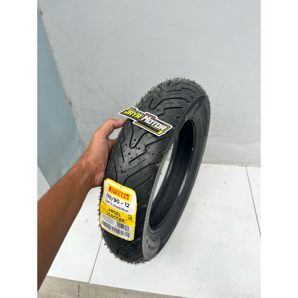 PROMO BAN PIRELLI ANGEL SCOOTER 110/90-12 TUBLES ORIGINAL ASLI PIRELLI BARU STOK LAMA KARET AMAN