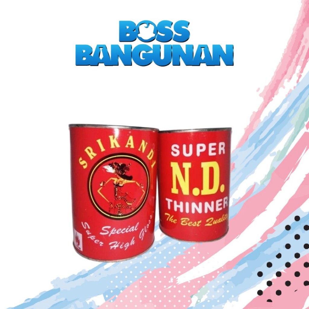 SRIKANDI KALENG Thinner Nd Kaleng Merah Pengencer Cat Kayu Dan Besi - Tiner Tinner