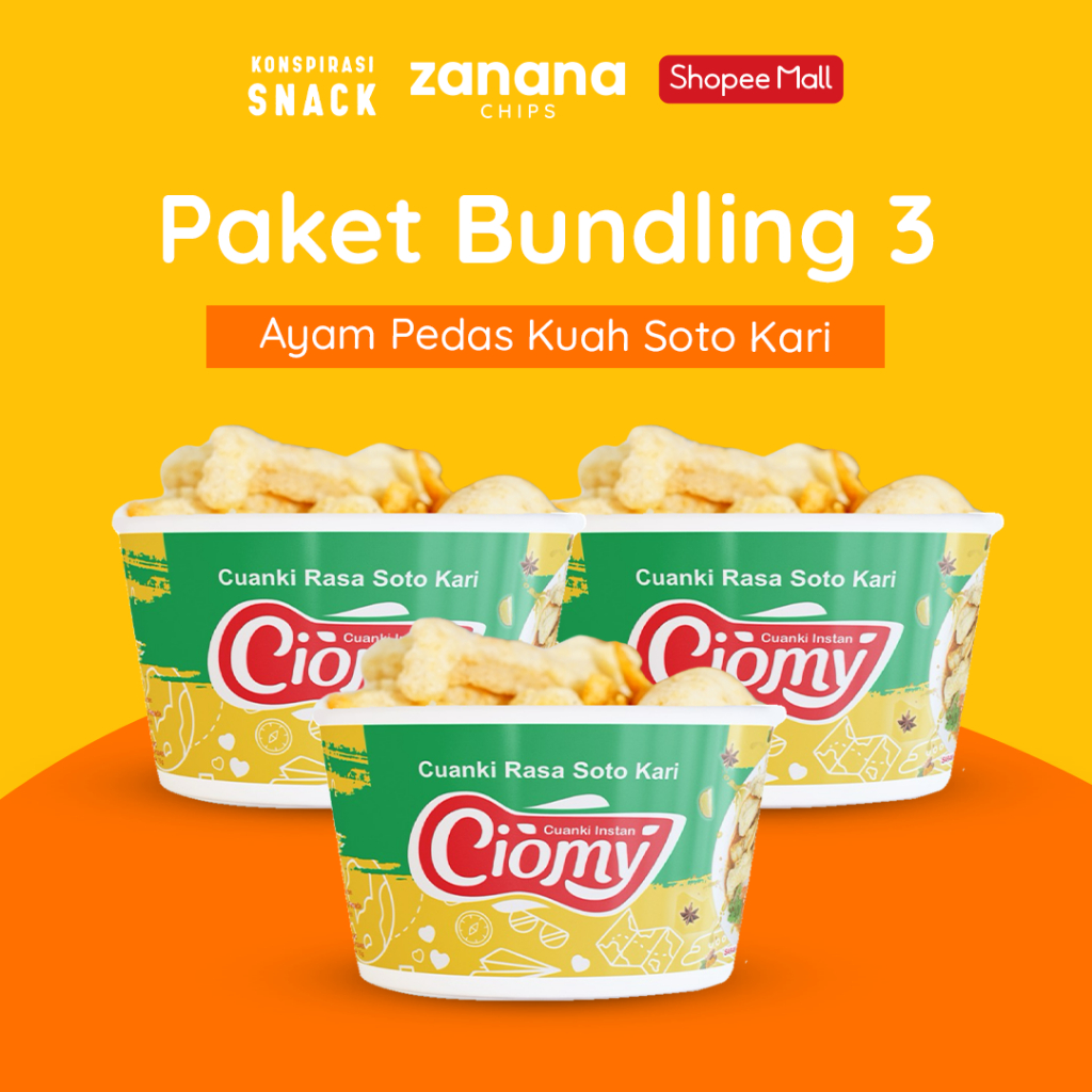 

Paket Bundling 3 Ciomy Kari Cuanki Cup | Ukuran Reguler