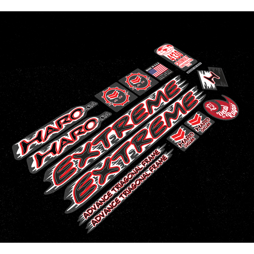 Decal Stiker MTB Haro Extreme 90an