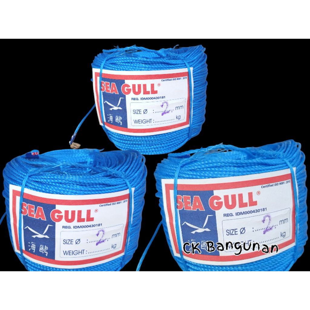 

Tali Tambang PE 2 mm Harga 1 rol Panjang 200 mtr