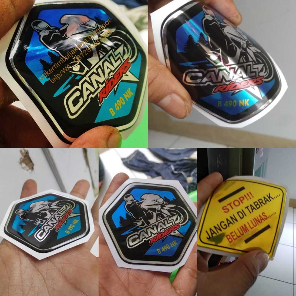 

Stiker Resin Doming