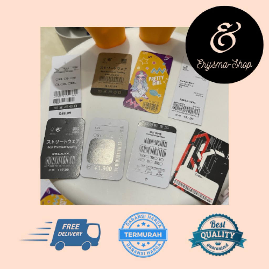 

ERYSMA-SHOP | HANG TAG BAJU / HANG TAG KERTAS / TALI HANGTAG