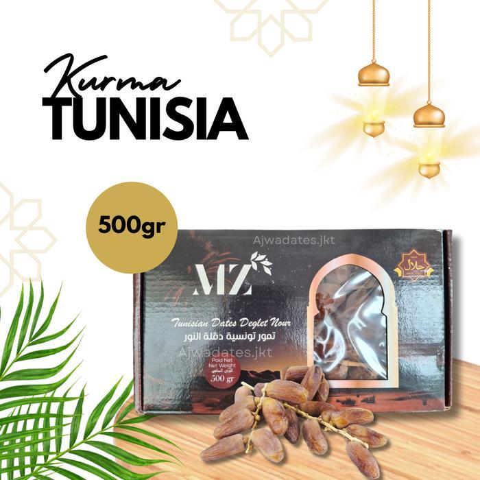 

Kurma Tunisia Tangkai MZ Kemasan 500gr - 100% Halal & Fresh - 1dus Isi 12pack (HARGA PER DUS)