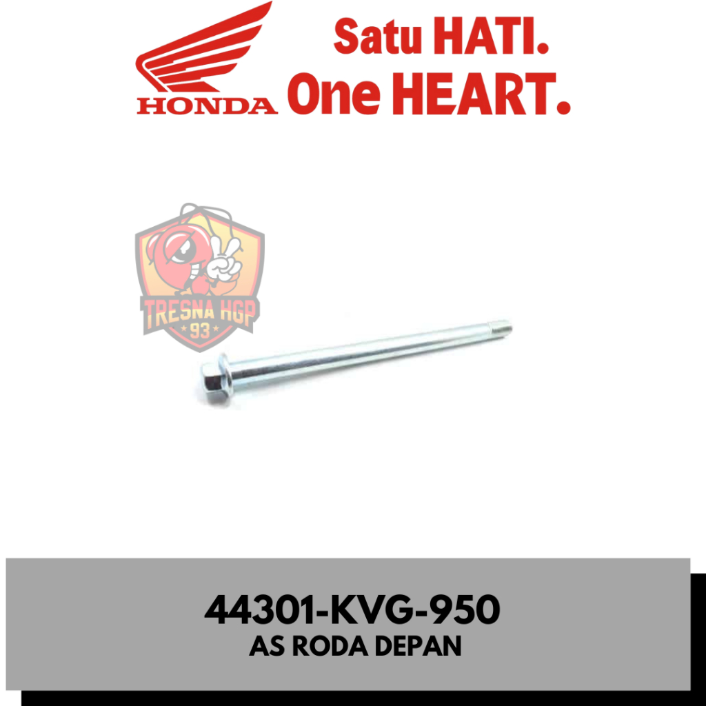 44301-KVG-950 AS RODA DEPAN MATIC HONDA ORIGINAL | AXLE FR WHEEL 44301KVG950