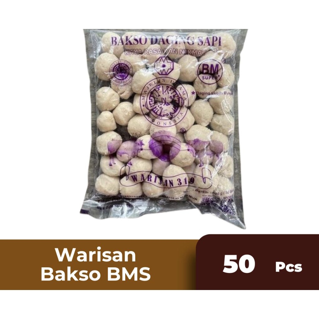 

Bakso Warisan BMS 50butir/600gram