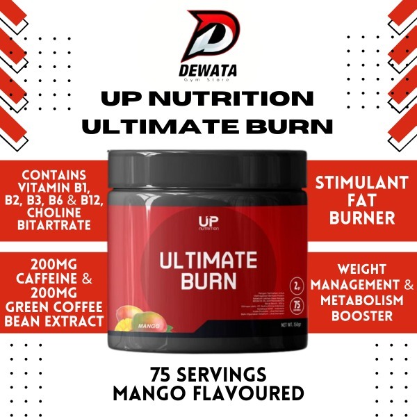 UP Nutrition Ultimate Burn – Fat Burner Suplemen Pembakar Lemak & Energi Booster