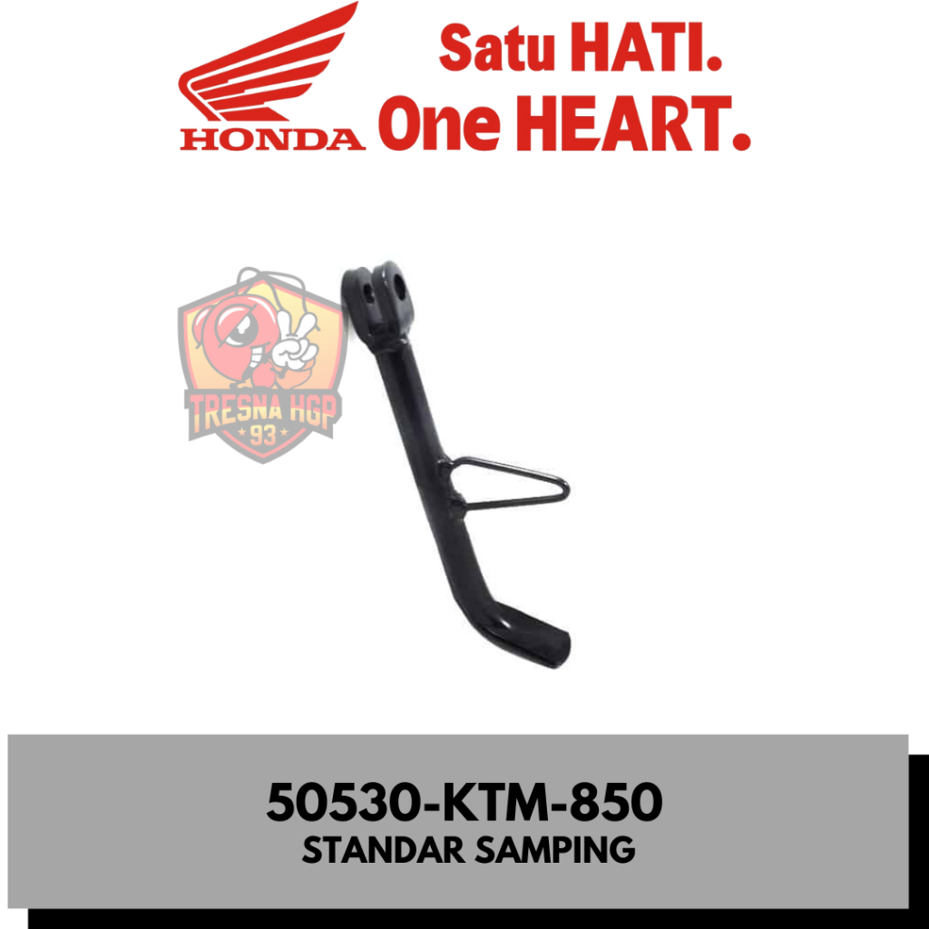 50530-KTM-850 STANDAR SAMPING SUPRA X 125 KARBU REVO ORIGINAL | BAR COMP SIDE STAND 50530KTM850