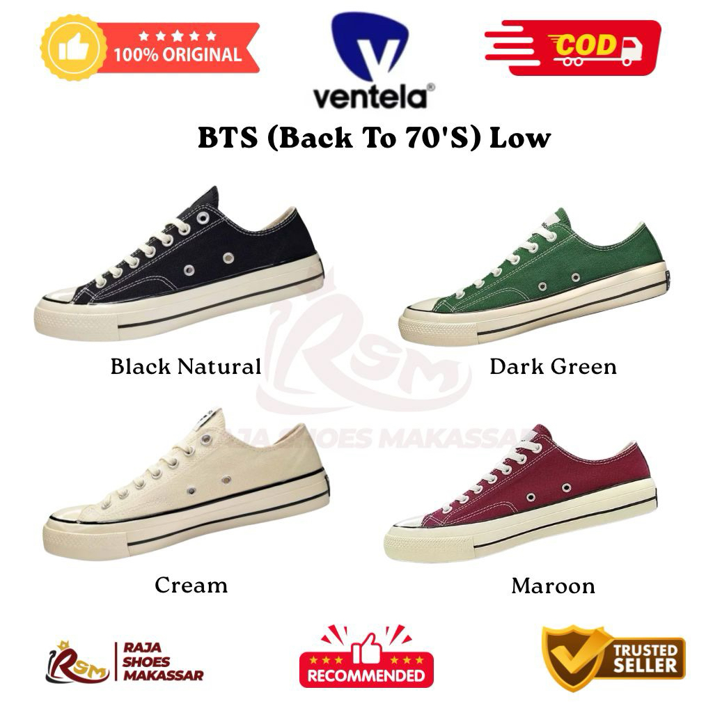 (ASLI-COD) Sepatu Ventela BTS Low  - Ventela Shoes - Ventela Makassar - Sepatu Ventela Shoes - Sepat