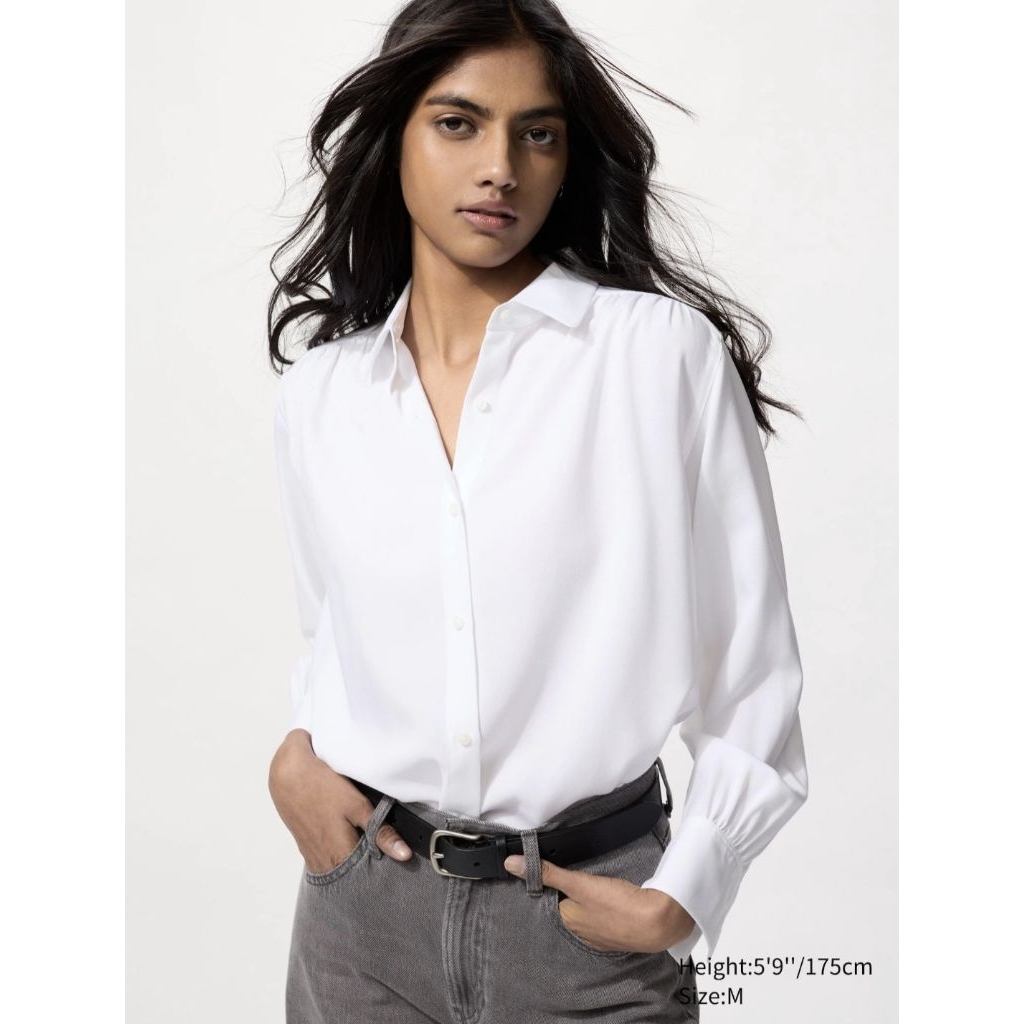 Kemeja Tunik Rayon Uniqlo (Preloved)