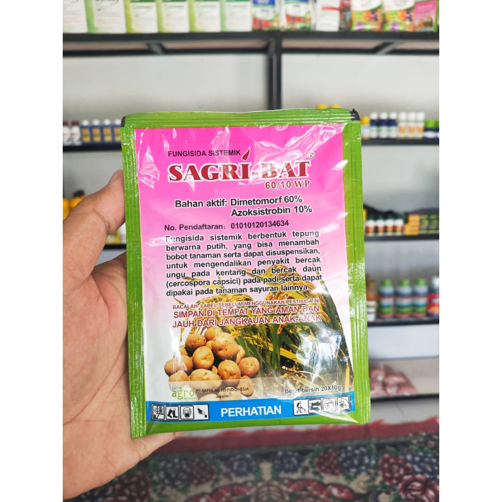 Racun Bulai Jagung - Fungisida Sistemik SAGRI-BAT 60/10 WP - Obat anti bulai jagung