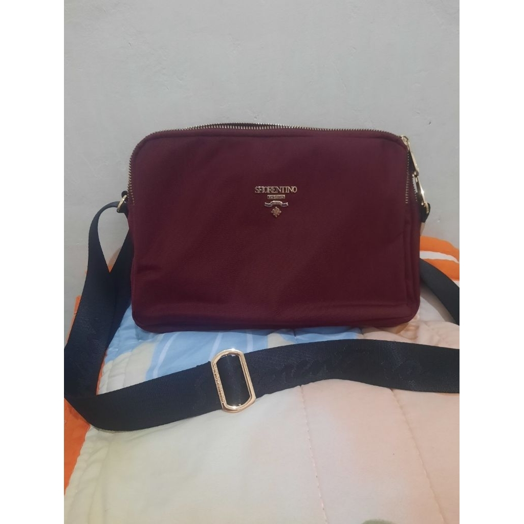 PRELOVED TAS SFIORENTINO ORIGINAL WARNA MAROON