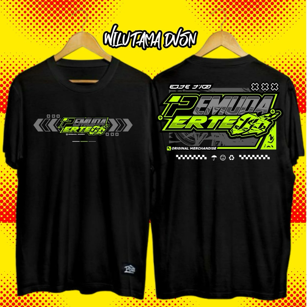 KAOS ERTE 06-09 dari erte 6 sampai erte 9 PEMUDA Baju Desain Racing free stiker-PEMUDA RT RW cotton 