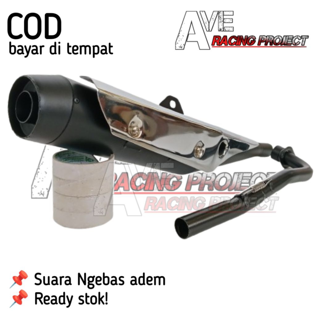 KNALPOT TSUKIGI STANDAR RACING ASTREA GRAND C70 SUPRA X125 FI SUPRA FIT NEW 100 REVO FIT X110 FI ABS