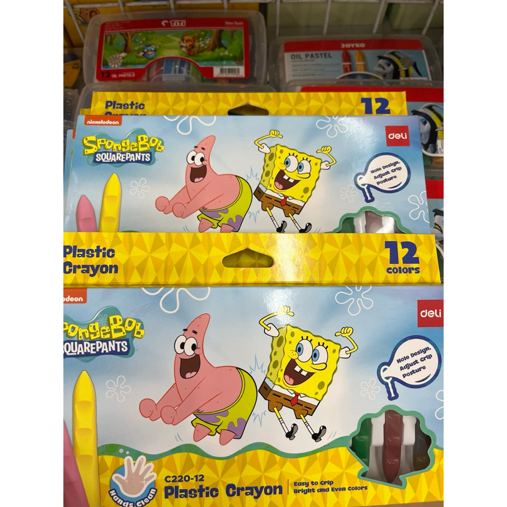 

Deli crayon plastik 12 warna