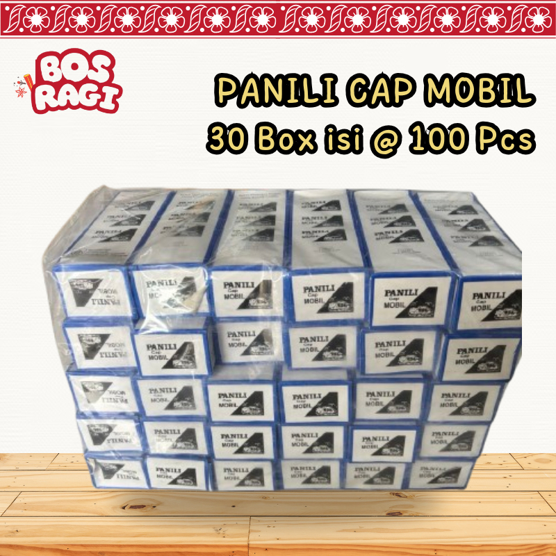 PANILI CAP MOBIL GROSIR 30 KOTAK 1 KOTAK ISI 100 PCS PERISA VANILI VANILLI