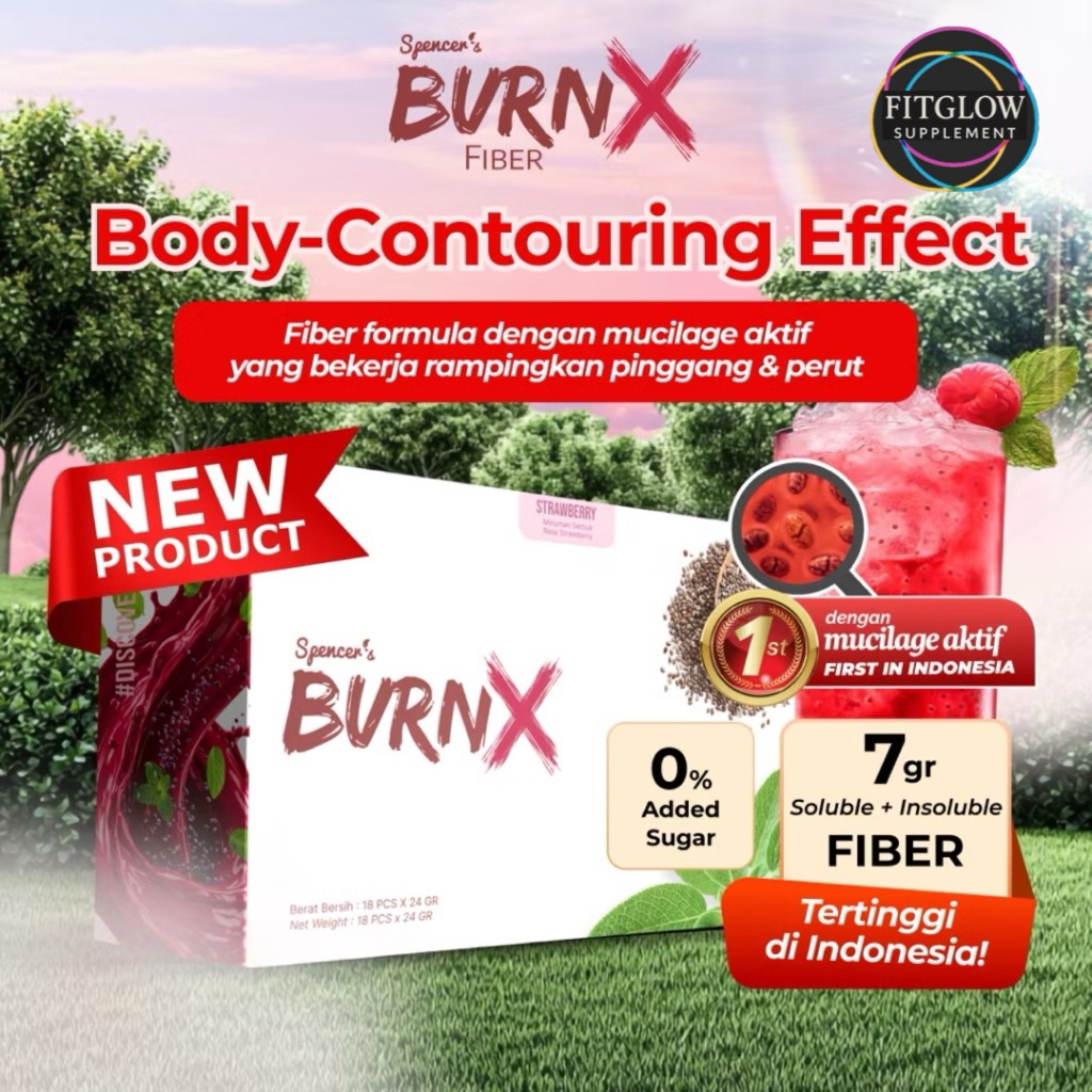 

(ECER SACHET) SPENCERS BURN X FIBER Pelancar BAB Detox Diet Chia Seed Penurun Berat Badan Pelangsing Slim