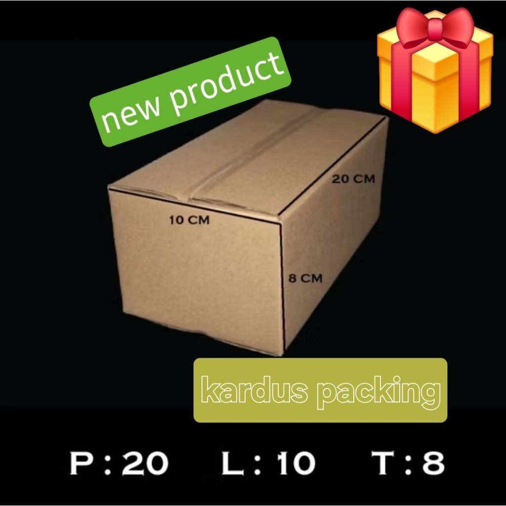 

kardus karton ukuran 20x10x8 cm3 single flute