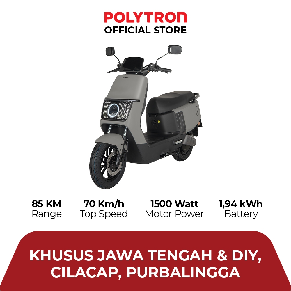 POLYTRON Fox 200 Electric Sepeda Motor Listrik - OTR Jawa Tengah & DIY, Cilacap, Purbalingga