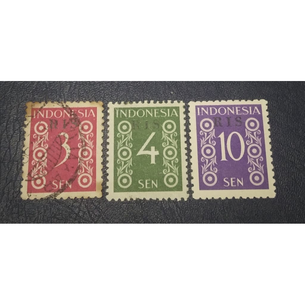 

Prangko Lawas C.T. RIS 3 keping Tahun 1950