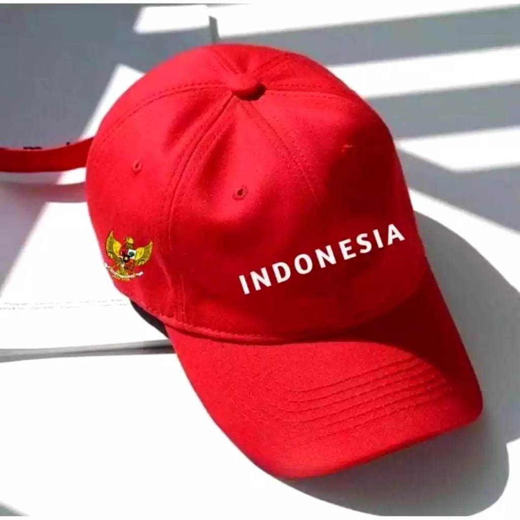 Topi Bordir Indonesia dan Garuda Topi Pria Wanita Dewasa Topi Kekinian