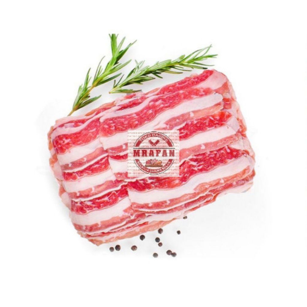 

Shortplate USA slice 500gr fresh Kemasan box