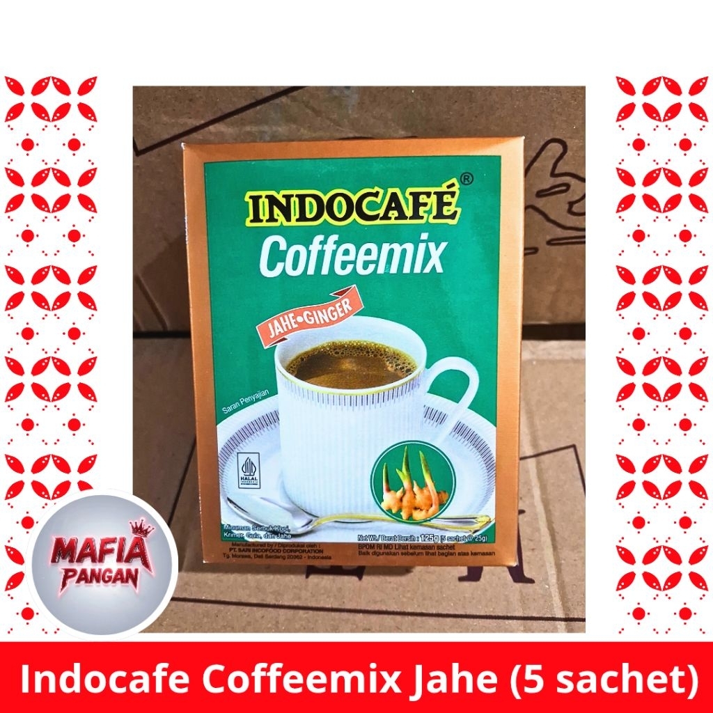 Kopi Indocafe Coffemix Jahe Ginger isi 5 sachet