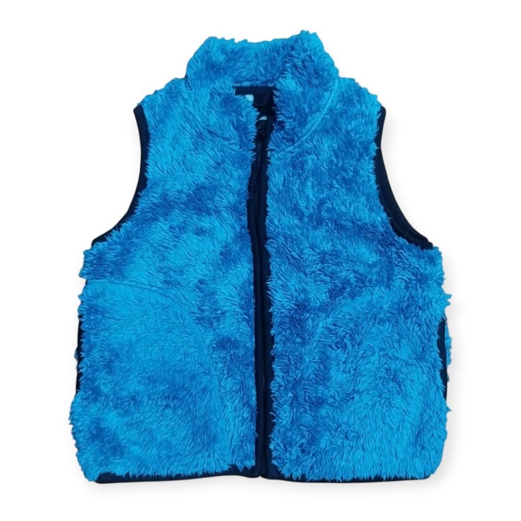 UNIQLO KIDS SHERPA VEST REVISBLE JACKET | OUTERWEAR | JAKET ANAK | BOCIL GEMOY BGT