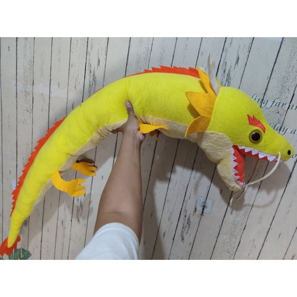 boneka naga kuning original uk super jumbo 2 meter