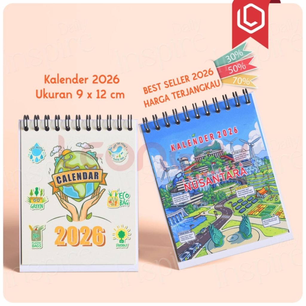 

LEONERY KALENDER MEJA MINI 2026 - CALENDAR 2026 TERBARU - KALENDER KANTOR BANYAK MOTIF AESTHETIC
