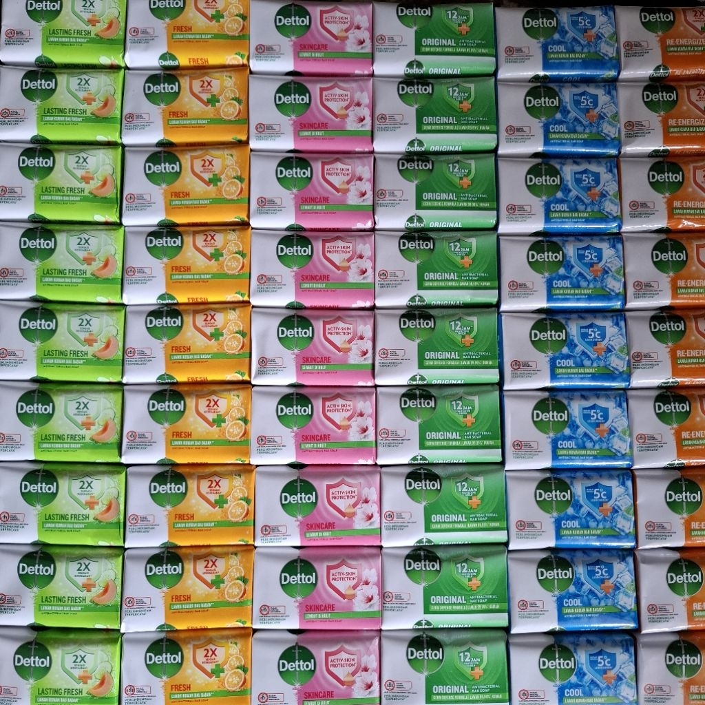1 DUS SABUN DETTOL 60g isi 144 pcs