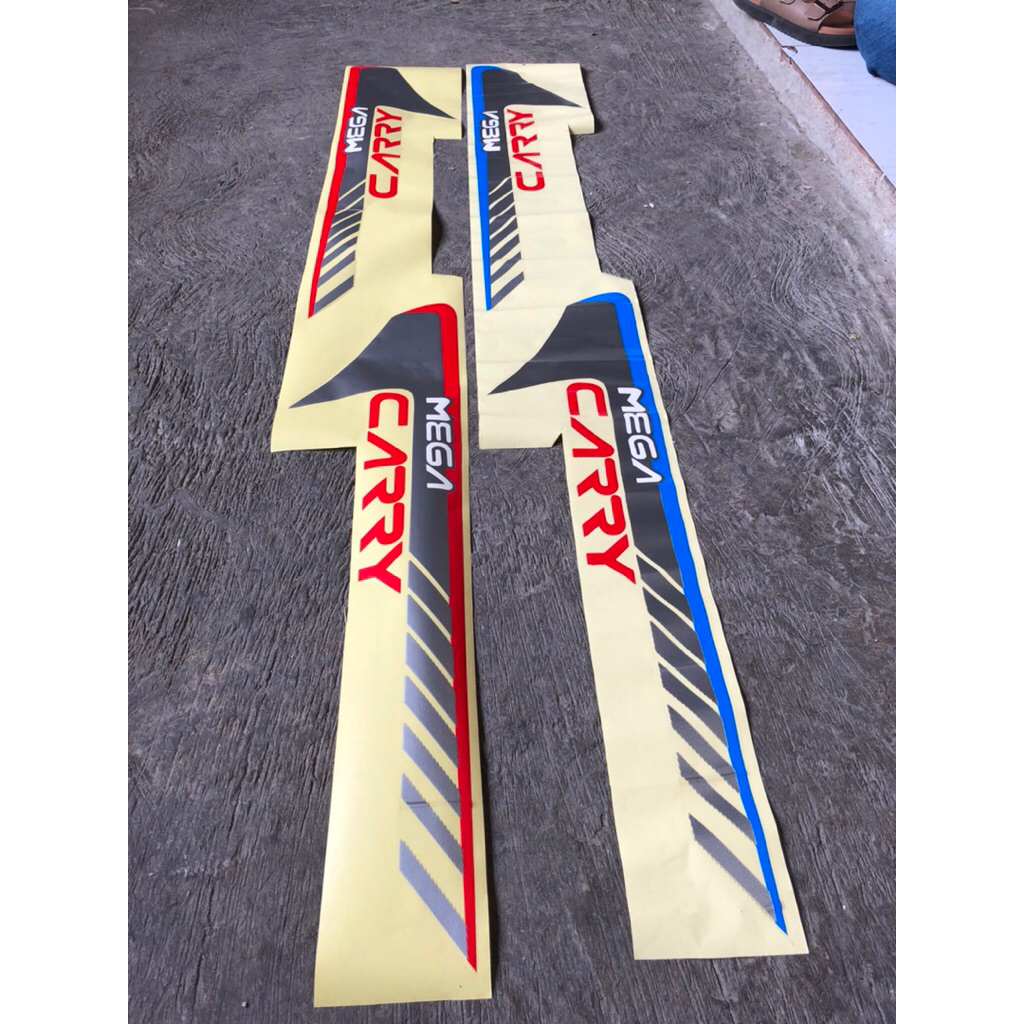 stiker list body mega carry apv / sticker body pintu mega carry apv pick up pick up apv carry / suzu
