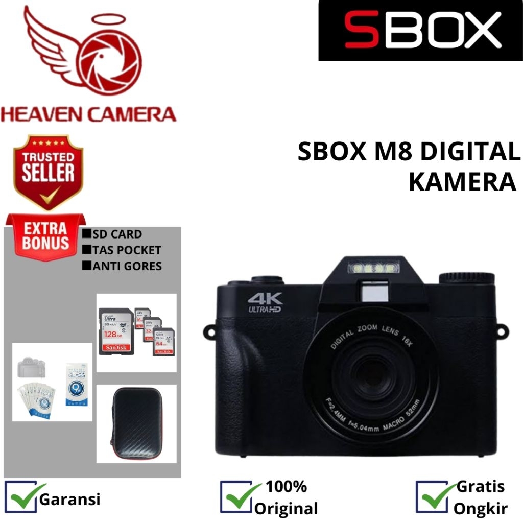 SBOX M8 DIGITAL CAMERA / SBOX M8 DIGITAL CAMERA MEGA 4K / SBOX M8
