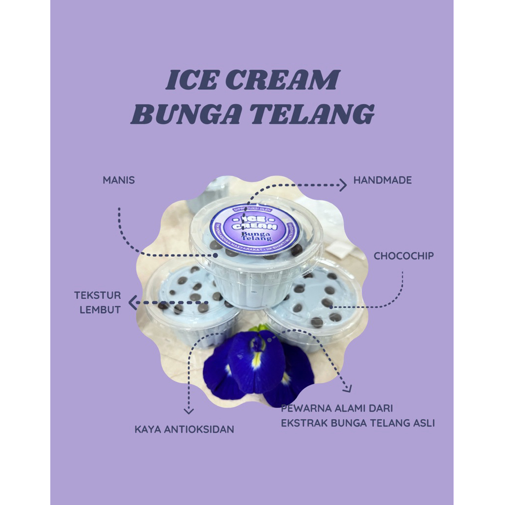 

Ice Cream Bunga Telang