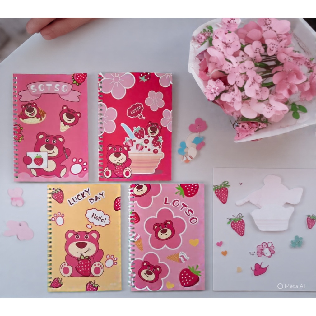 

Notebook A5 60Lembar Lotso / Baby Three (1pcs) Buku Tulis Ring A5