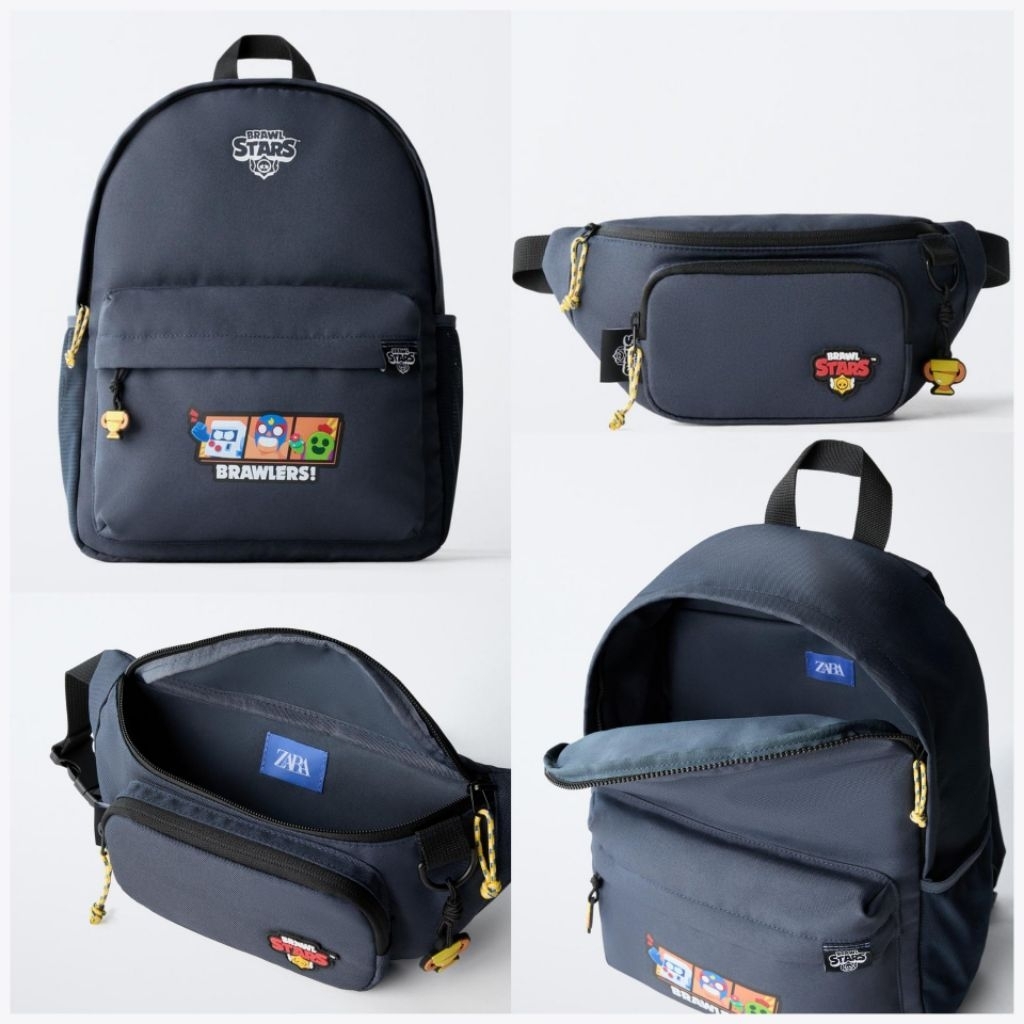 Tas Anak Cowok Zara Kids Brawl Stars Supercell Tas Pinggang Wadah Handphone Anak Laki Cowok Original