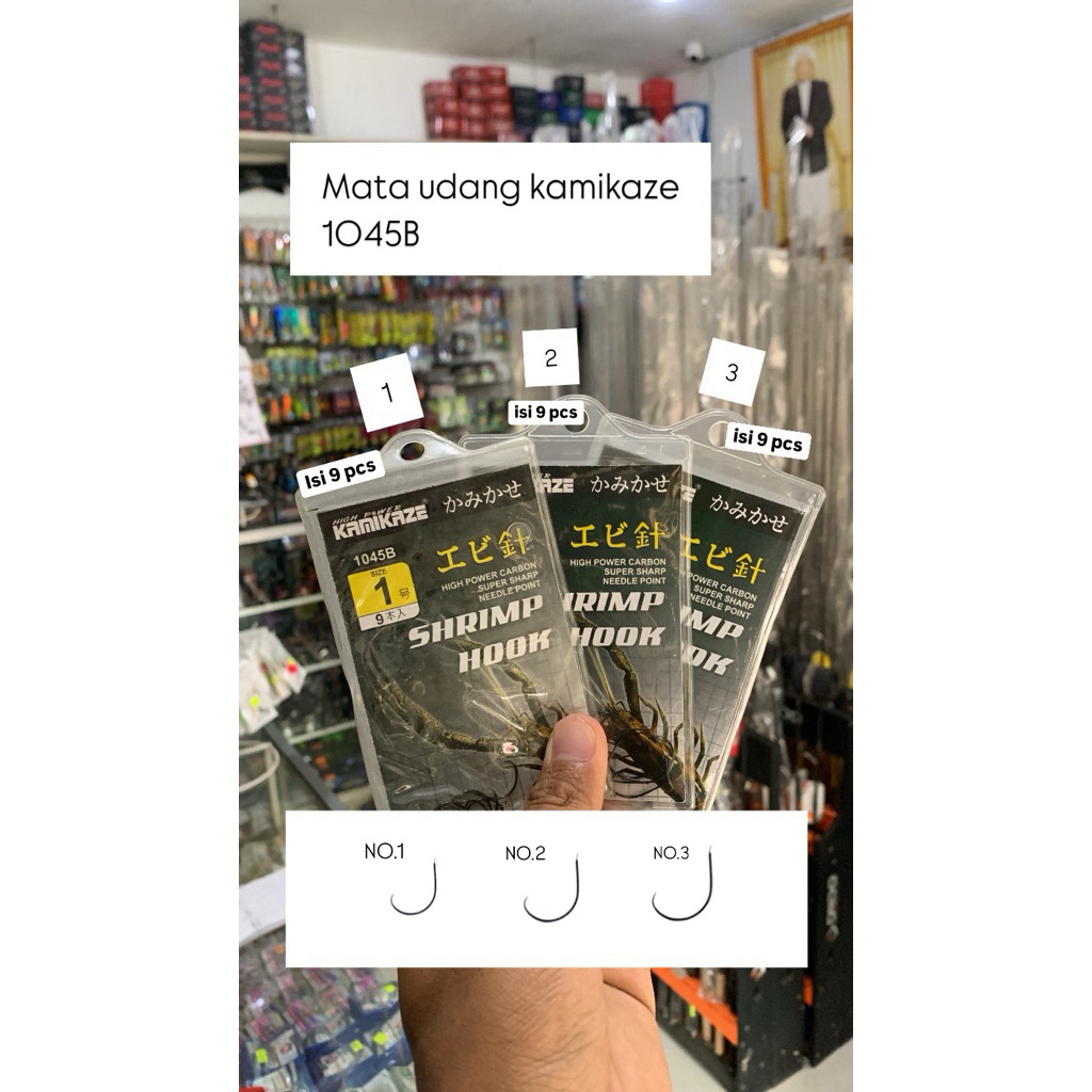 Mata Udang Kamikaze 1045B/Premium Mata Pancing Udang