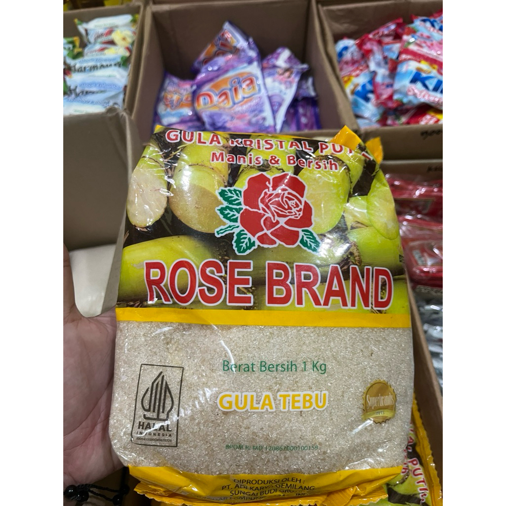 

Gula kemasan rose Brand 1 KG