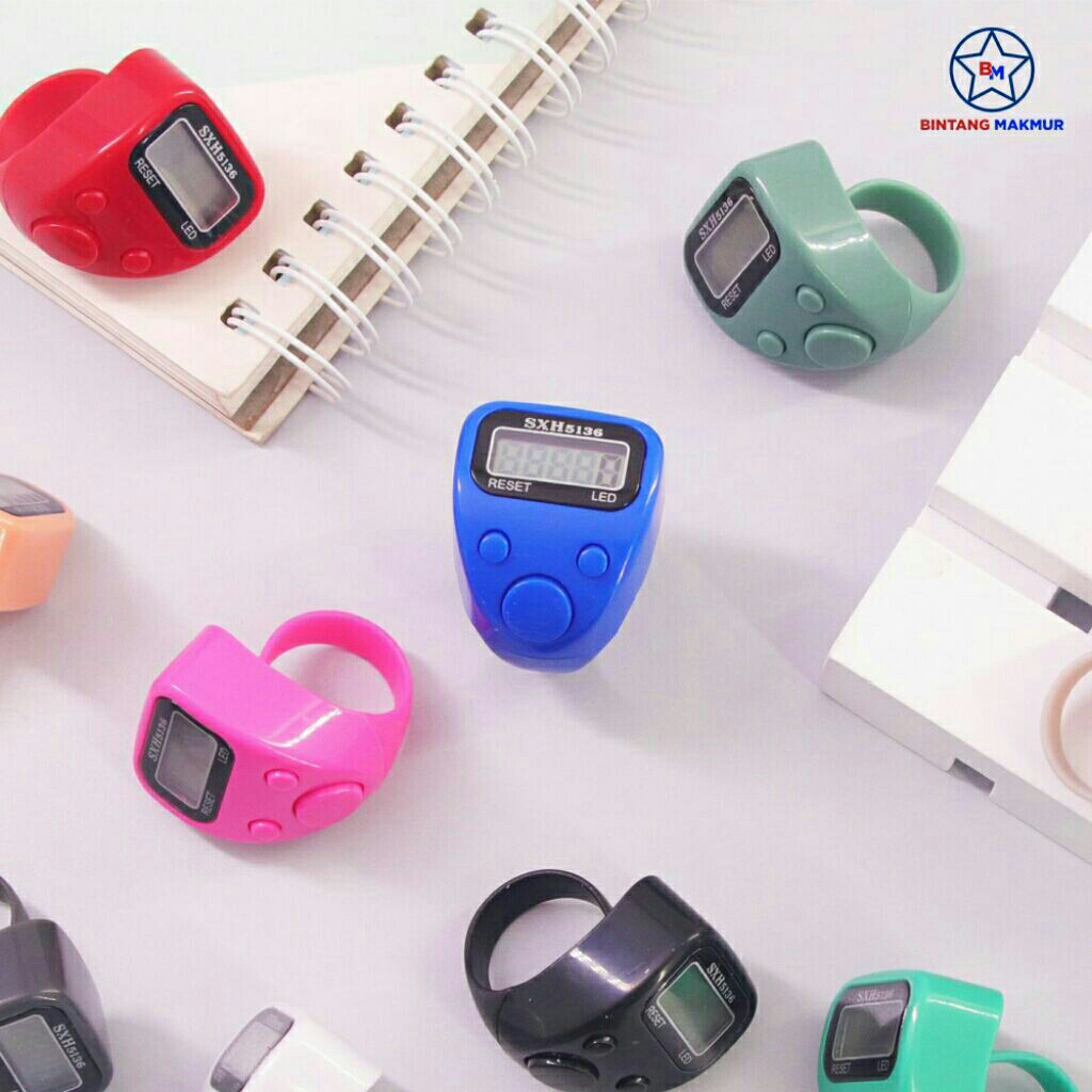 Tasbih Digital Cincin Lampu Led | SXH5136 | Kemasan Mika Kertas