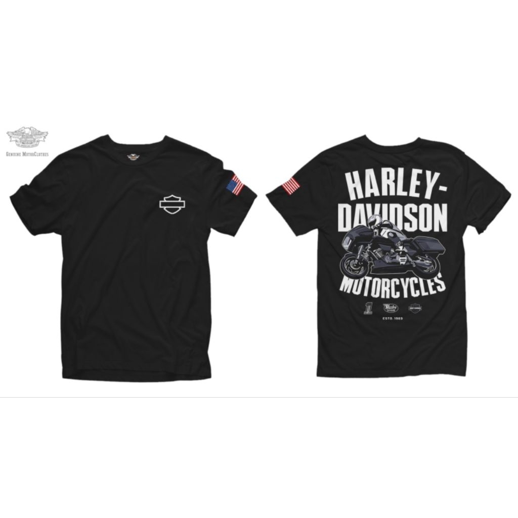 T-Shirt Harley Davidson | T-shirt pendek Harley Davidson | Kaos pendek pria Harley Davidson