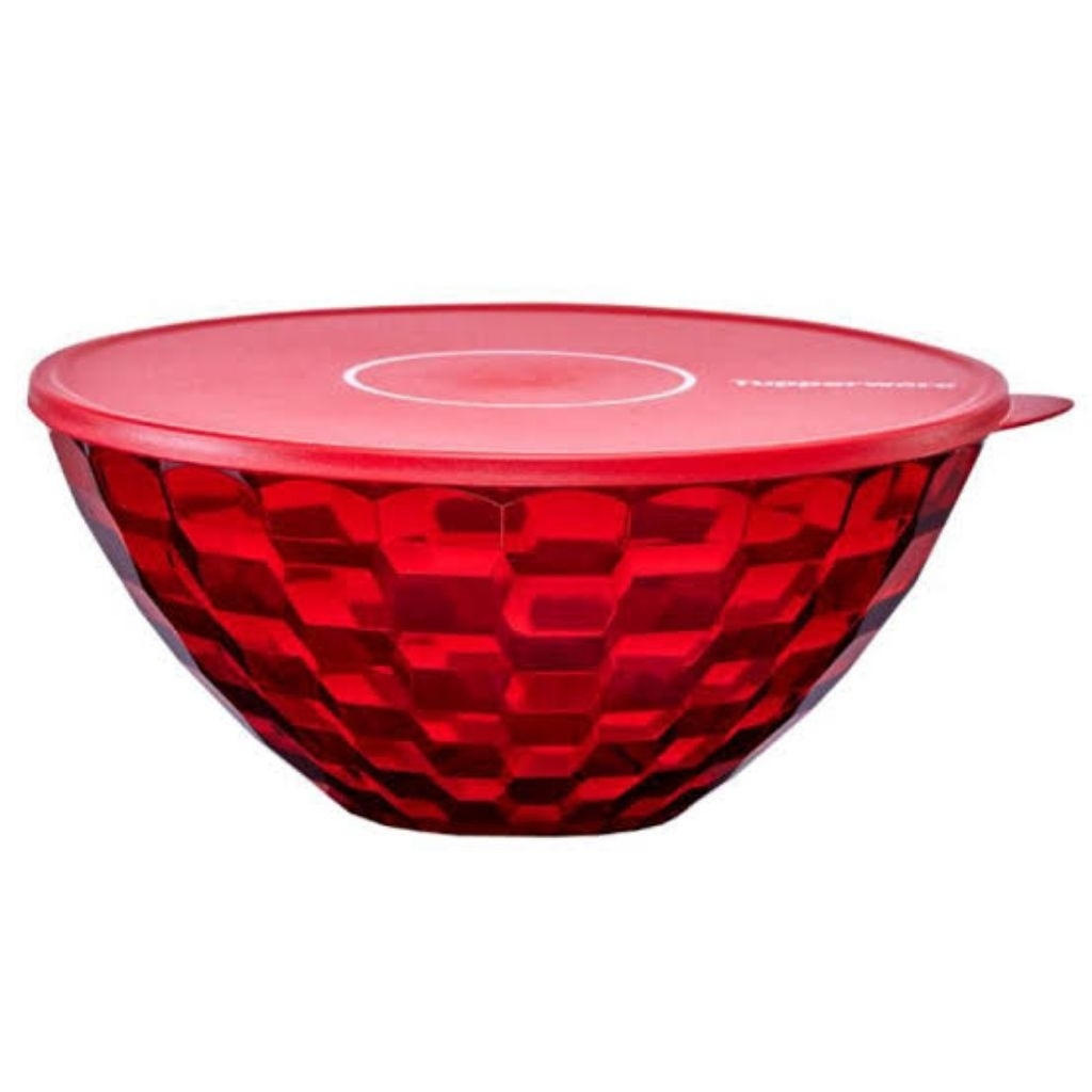 prisma bowl tupperware merah 2L