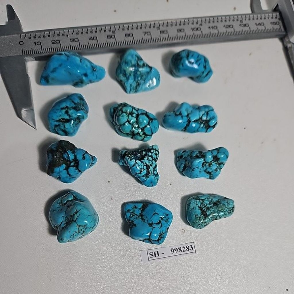 Turquoise Howlite  Rough Batu Alam Asli