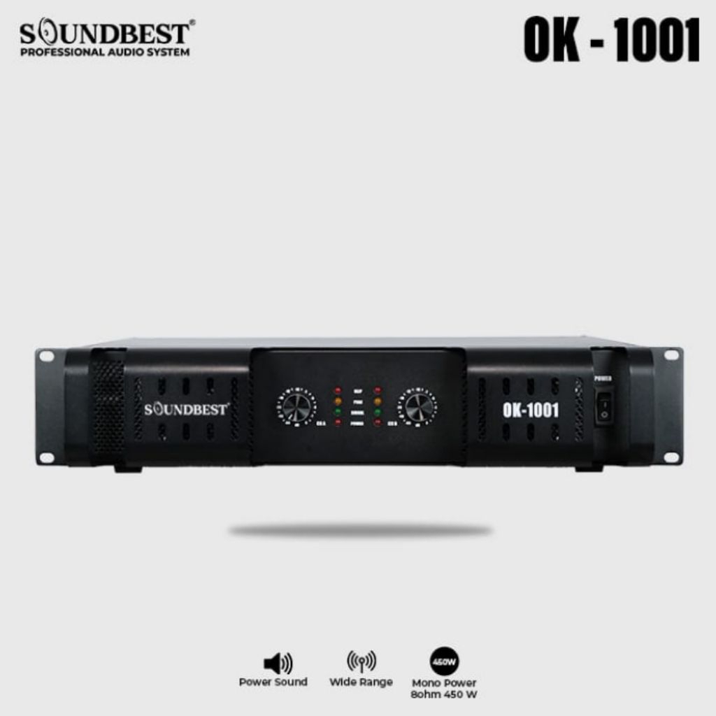 Power Soundbest OK-1001 Original Power Amplifier Soundbest OK1001 Power 2 channel Soundbest OK-1001
