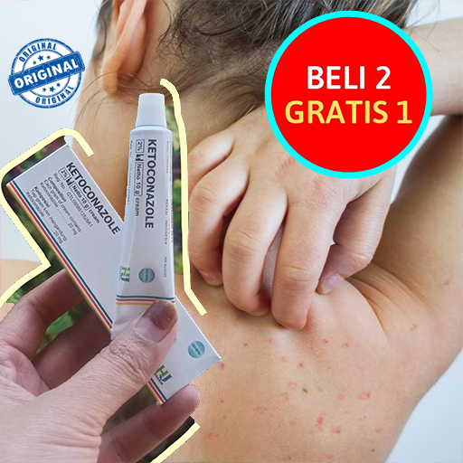 Salep Ketoconazole Original Bpom Gatal Kutu Air Eksim Panu Kurap Biduran Gudik
