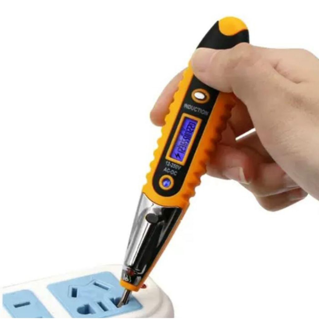 Tespen cerdas deteksi listrik AC DC tespen dengan LED indilkator